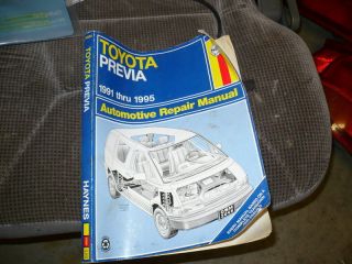 Toyota Previa Haynes Manual 1991 to 1995