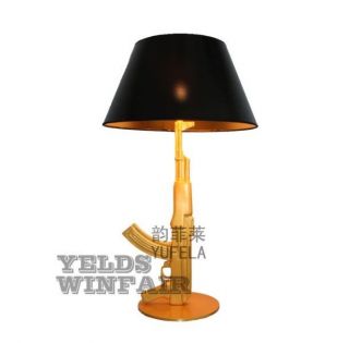 Modern Designer AK47 Gold Gun Table Lamp Desk Light Lighting/Floor 