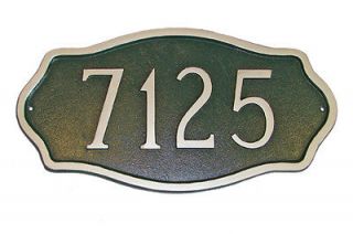 Hamilton Standard Address Plaque Lawn House Sign Numbers wall Custom 