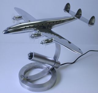   Constellation Desk Lamp Aluminum Airplane Aircraft Model Design Piece