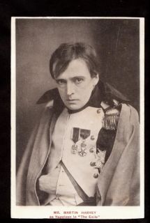 actor Mr.Martin Harvey as Napoleon in the Exile theater uk postcard