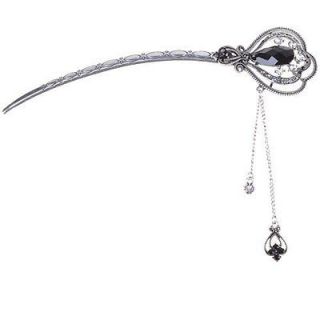   Old West style silvertoned hair stick hairstick chignon pin ~~NEW