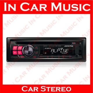 Alpine Radio CD  USB Stick Aux In Car Stereo Player with Red 