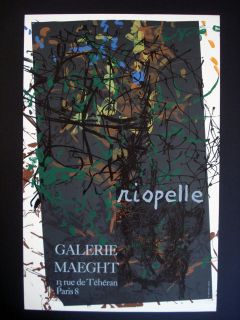 Jean Paul Riopelle Galerie Maeght Lithograph Poster inv1028