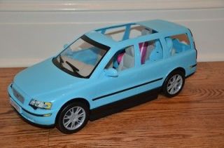 Barbie Happy Family Volvo Car Vehicle V70 SUV Van Blue Pink Car Seats 
