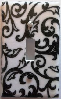Damask Scroll Floral Light Switch Outlet Plate Wall Decor Create Your 