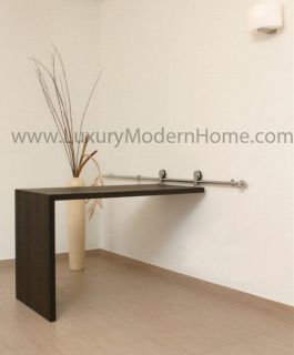   Modern Sliding Table Stainless Steel Furniture Dining Kitchen Bar Room