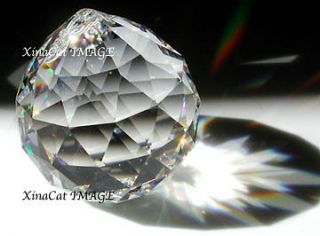 50mm Sphere Austrian Crystal Prism SunCatcher Feng Shui Fan Pull
