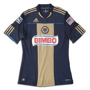 Adidas MLS Philadelphia Union Authentic Home Soccer Jersey L CLIMACOOL 
