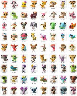   lots Littlest Pet Shop Animals Loose Figures Collection Toy 10 styles