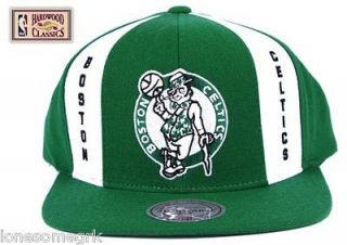 Boston Celtics Mitchell & Ness Snapback Panel Down Retro NBA Wool Hat 