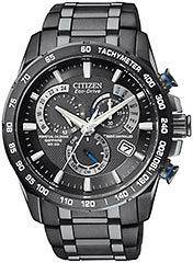 New Citizen Eco Drive Atomic Chronograph Watch AT4007 54E