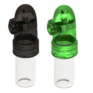 Acrylic & Glass Snuff Bullet / Rocket Snorter   NEW
