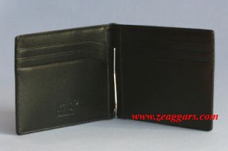 Montblanc Wallet #05525   6 CC with Money Clip   New