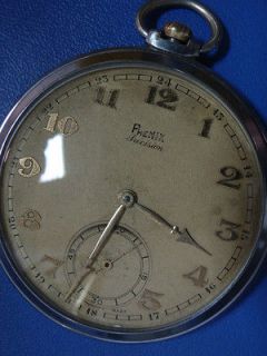   ~15J cal.UNITAS 85 Ancre Precision Rare Swiss 1940s Pocket watch
