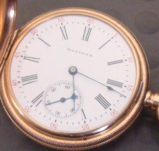 waltham pocket watch gold in Watches