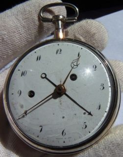   rare antique silver Breguet et Fils Verge Fusee ALARM&repeater watch