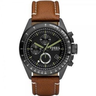 Brand New Fossil Mens CH2687 Decker Black Dial Watch