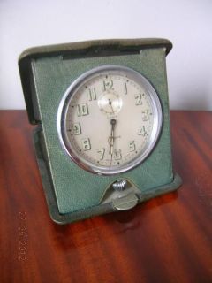   Deco 8 Day Pocket Watch Travel Clock CYMA 15 Jewel Swiss Made c1930s