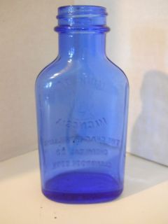 MILK OF MAGNESIA BOTTLE   BLUE   BY THE PHILIPS CHEMICAL CO.