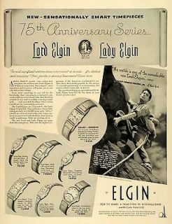 1939 Ad Elgin National Watch Co Wrist Watches Lord Jewel Robert Edison 