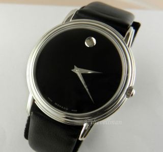Mens Authentic Movado Museum Watch Authentic Swiss Made Stainless 