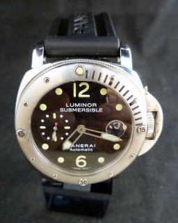 Panerai PAM 24 Stainless Steel Submersible 44mm Diver Automatic Date