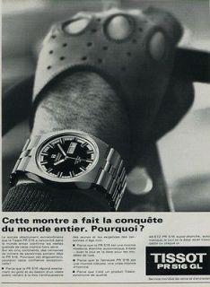 1971 Tissot Watch Company PR 516 Advert Vintage 1971 Swiss Ad Suisse 