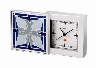 Bulova B7759 Frank Lloyd Wright House Alarm Clock