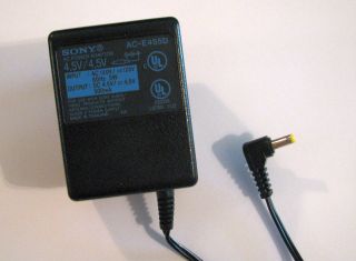 Sony AC Adapter Power Supply 4.5 Volt Model AC E455D for CD Players 