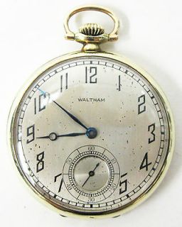 Vintage Solid 14K Waltham Colonial Pocket Watch