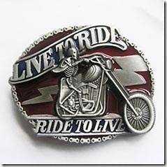 LIVE TO RIDE/RIDE TO LIVE BELT BUCKLE 1%r outlaw biker apparel 