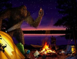 Sasquatch Bigfoot Collectable Original Digital Painting