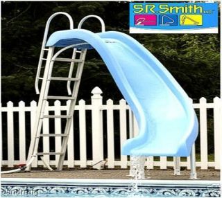   GRAND RAPIDS IN GROUND OR ABOVE SWIMMING POOL SLIDE DECK MOUNT BLUE