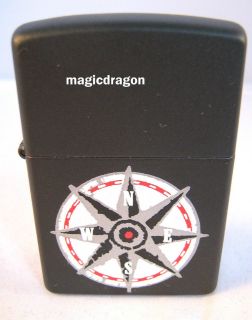 Marlboro Compass Black Zippo Lighter .
