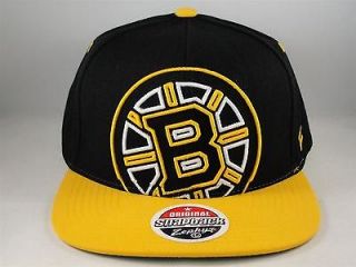 NHL BOSTON BRUINS ZEPHYR XRAY FLAT BILL SNAPBACK HAT CAP