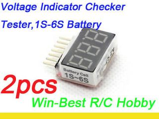 Big discount~2pcs Original Voltage Indicator Checker Tester,1S 6S 