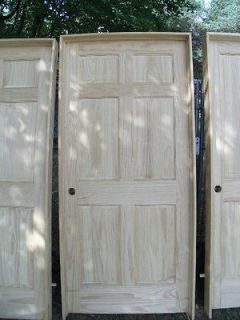   Doors 36 Wide Solid Wood Core Interior 6 Panel Doors w/ Door Jams