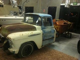 1957 chevy truck body 1989 1500 frame 350 engine pickup project parts 
