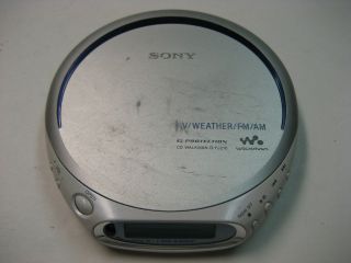 Sony Discman D FJ210 Portable CD Player TV/Weather/FM/​AM Radio