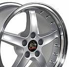 Single 17x9 Silver Cobra R Wheel Fits Mustang® 94 04