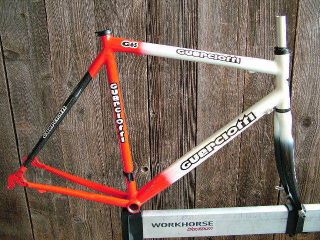   Stock Guerciotti G65 Road Frame and Fork (55 cm) with Red/White Finish