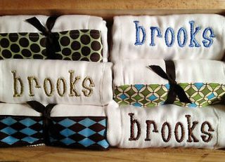 Personalized Burp Cloths in Burp Cloths