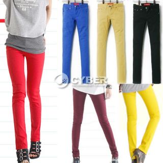 Jeans Trousers hottest Ladys Colorful Pencil Pant Slim Fit Skinny 