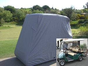 Passengers Golf Cart Cover, Fit EZ Go,Club Car,Yamaha Cart. Grey 