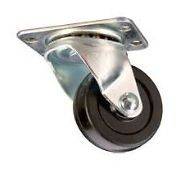 Low Profile 2 High Capacity Hard Rubber Wheel Top Plate Casters 125 