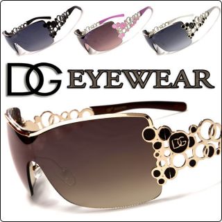 Hot Designer Brown Bubble Shades DG Eyewear Womens Fashion Sunglasses 