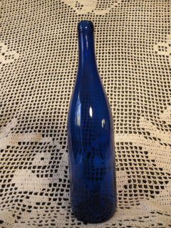   RARE Graceful 12 DARK COBALT BLUE 750 ML WINE Bottle ex condition