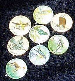   tin/metal bird button/badges /J. Floersheim Kunstadter & Co.1894 1896