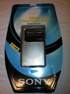   NEW  SONY ICF S10MK2 AM/FM 2 BAND POCKET RADIO WITH CARRYING STRAP